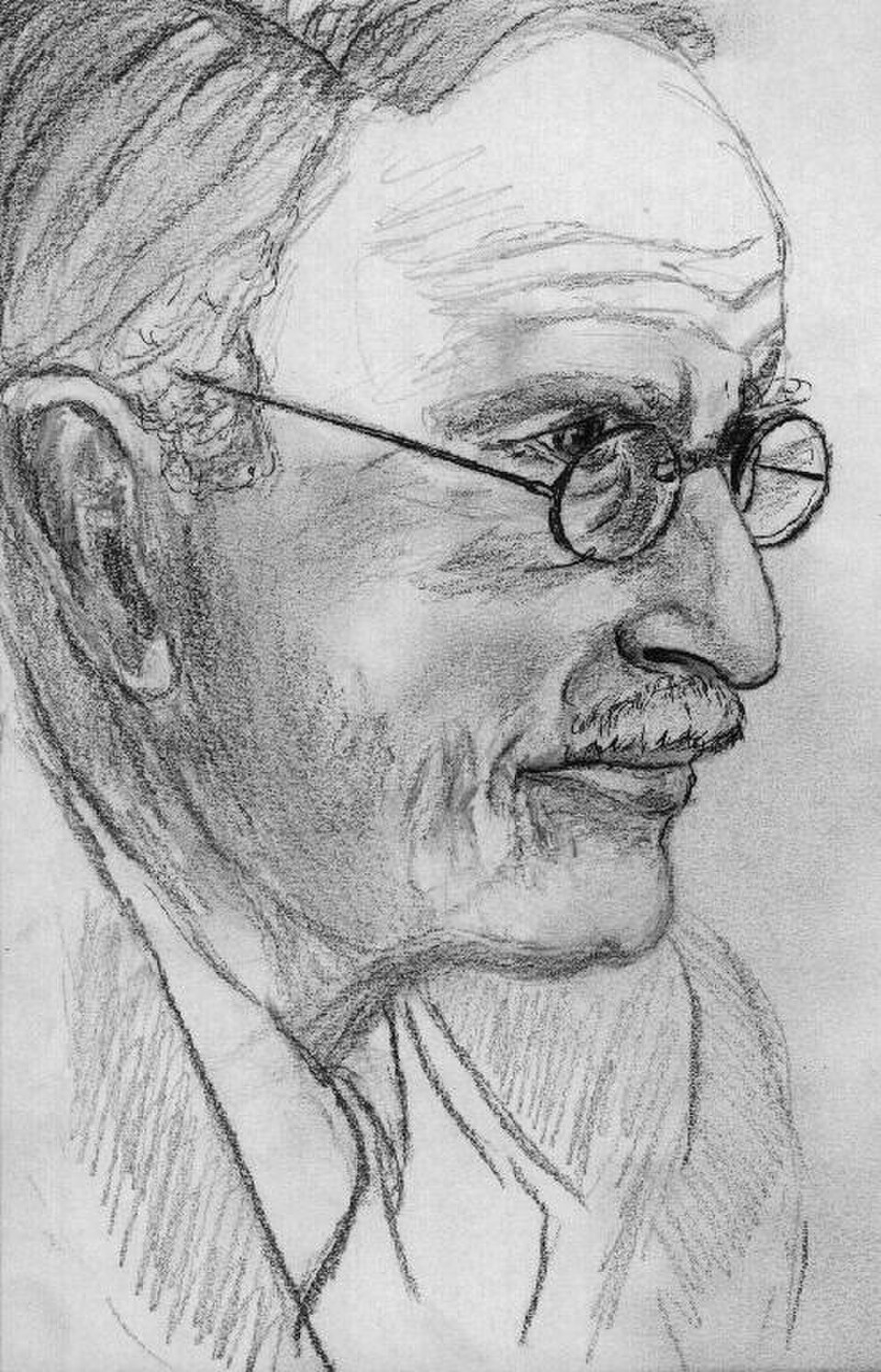Carl Gustav Jung — pencil portrait
